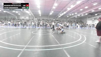 126 lbs Rr Rnd 2 - Brandon Whyte-Taylor, CentralMD Red vs Jacob Cinquegrana, Triumph Blue