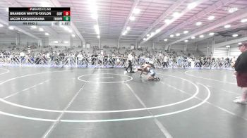 126 lbs Rr Rnd 2 - Brandon Whyte-Taylor, CentralMD Red vs Jacob Cinquegrana, Triumph Blue