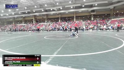 61 lbs 3rd Place Match - Jaxton Palmer, Clearwater vs Sir Rymington Davis, Hutchinson