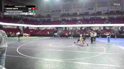157 lbs Champ. Round 1 - Brodei Smith, Kuna vs Hayden McDonald, Meridian
