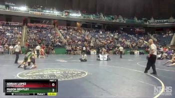 1A 126 lbs Cons. Semi - Adrian Lopez, Eastern Randolph vs Mason Bentley, Avery County