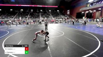 52 lbs Consolation - Mason Haslem, Uintah vs Julian Campos, Silverback WC