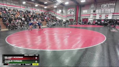 130 lbs Cons. Round 4 - Delaney McGowan, Alta Loma vs Charlee Marquez, Walnut