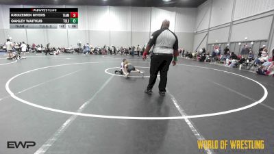60 lbs Rr Rnd 4 - Kruizemen Myers, Team Danger 12U vs Oakley Waitkus, Tulsa Elite 12U 1
