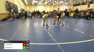 85 lbs Rr Rnd 3 - Antonio Liscotti, Silo WC K-8 vs Bentley Bergen, Highland Hornets K-8