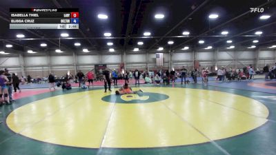 110 lbs Rr Rnd 5 - Isabella Thiel, LADY WARRIORS UNITED /BLACK 46:5 -GHSE vs Elissa Cruz, LTD - GHSE