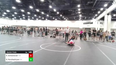 136 lbs Quarterfinal - Kenadee Schoonover, The Valley Vipers vs Shweta Porchezhiyan, 209 Wrestling