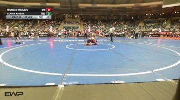 100 lbs Consi Of 16 #1 - Nicolas Milazzo, Springs Elite vs Logan Kaiser, Team Tulsa Wrestling Club