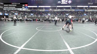 288 lbs Quarterfinal - Brady Prestridge, Lions Wrestling Club vs Mason Edwards, Minnesota