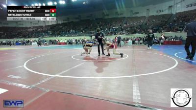 120 lbs Consi Of 32 #2 - Pyper Story-Henry, Grove vs Nataleigh Tuttle, Sand Springs Jr High