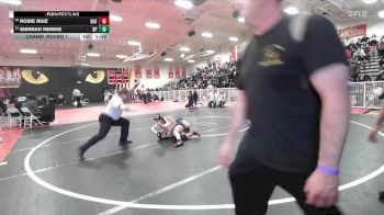 135 lbs Champ. Round 1 - Sierrah Kendig, Dos Pueblos vs Rosie Ruiz, Santiago (Corona)