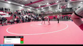 220 lbs Champ. Round 2 - Anthony Solorio, Othello vs Lane Hedrick, Chiawana