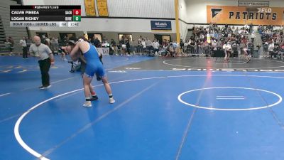 165Red lbs Rr Rnd 1 - Calvin Pineda, Sacred Heart vs Logan Richey, Duke