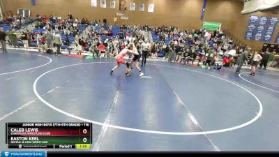 116 lbs Semifinal - Caleb Lewis, Champions Wrestling Club vs Easton Keel, Uintah Jr High Wrestling