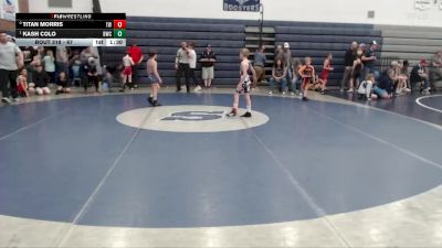67 lbs Quarterfinal - Kash Colo, Bulldog Wrestling Club vs Titan Morris, TW Wrestling