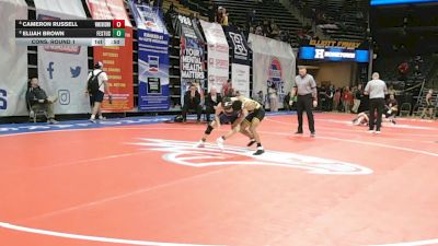 120 Class 3 lbs Cons. Round 1 - Elijah Brown, Festus vs Cameron Russell, William Chrisman