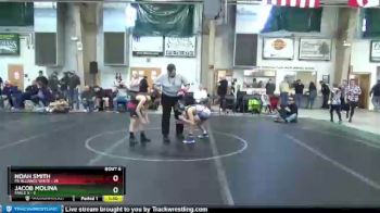 76 lbs Round 3 (4 Team) - Noah Smith, PA Alliance White vs Jacob Molina, Eagle X