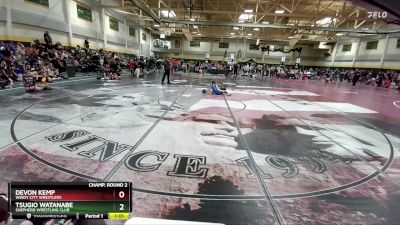 80 lbs Champ. Round 2 - Devon Kemp, Windy City Wrestlers vs Tsugio Watanabe, Shepherd Wrestling Club