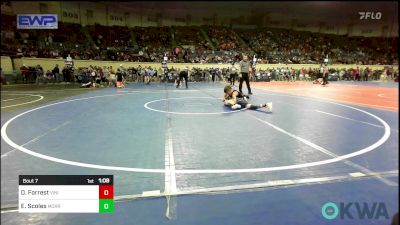 92 lbs Round Of 32 - Declan Forrest, Vinita Kids Wrestling vs Easton Scoles, Morrison Takedown Club