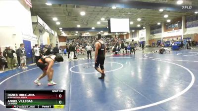 132 lbs Cons. Round 3 - Danek Orellana, Huntington Beach vs Angel Villegas, La Habra