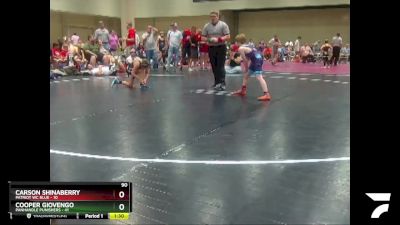 90 lbs Semis & Wb (16 Team) - Carson Shinaberry, Patriot WC Blue vs Cooper Giovengo, Panhandle Punishers