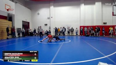 138 lbs Cons. Round 3 - Griffin Hackleman, Danville Wrestling Club vs Sebastien Jean, Warren Wrestling Academy