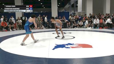 65 kg Cons. Sub-rd Of 16 - Josiah Sims, Beat The Streets Cleveland vs Christian Ramirez, Shore Thing Wrestling Club