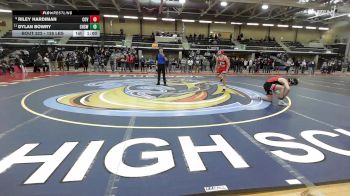 126 lbs Consi Of 8 #2 - Riley Hardiman, Coventry vs Dylan Bowry, Cranston West