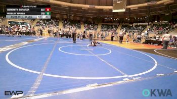 58 lbs Consi Of 8 #2 - Serenity Esparza, Best Trained vs Wesley Garza, Sperry Wrestling Club