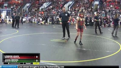 80 lbs Cons. Round 2 - Jaxon Brown, Imlay City Youth WC vs London Leach, Onaway Area Wrestling