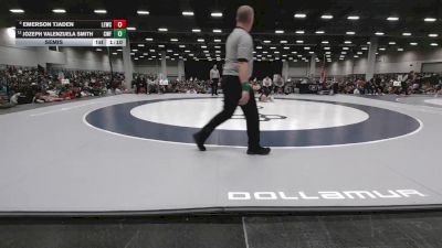165 lbs Semis - Jozeph Valenzuela Smith, Cyclones Wrestling & Fitness vs Emerson Tjaden, Lawrence Elite Wrestling Club