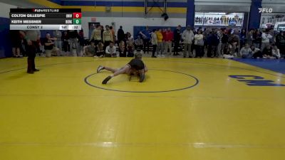 133 lbs Consy 2 - Colton Gillespie, University-WV vs Keith Messner, Berks Catholic
