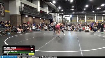 136 lbs Round 4 (6 Team) - Destiny Brown, BVWC vs Payton Weese, Missouri Gold