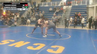 215 lbs Consy 1 - Jackson Higgins, Indiana vs Kameron Dietrick, Plum