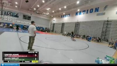 85 lbs Cons. Round 2 - Sawyer Adams, High Plains Thunder Wrestling Club vs Daxon Shelley, Top Of The Rock Wrestling Club