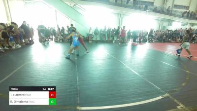 116 lbs Consi Of 8 #1 - Tre Hallford, Fswc vs Ryan Dimalanta, Rancho Bernardo WC