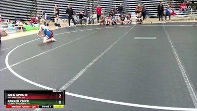 76 lbs Round 2 (10 Team) - Jack Aponte, Wolfpack WC vs Parker Chick, Legend Wrestling