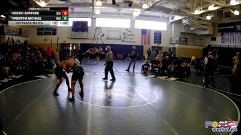 285 lbs 1st Place Match - Rocko Buffone, West Shamokin Hs vs Preston Michael, Mercer Area Hs
