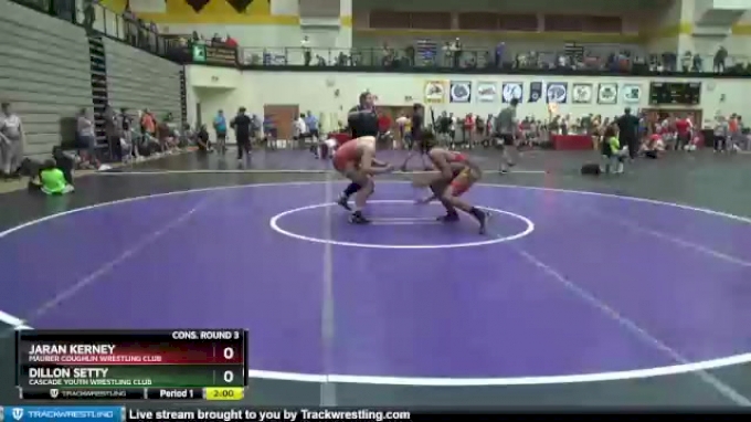 187 lbs Cons. Round 3 - Jaran Kerney, Maurer Coughlin Wrestling Club vs ...