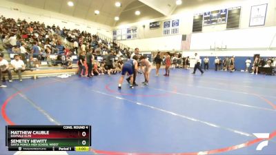 175 lbs Cons. Round 4 - Semetey Hewitt, Santa Monica High School Wrest vs Matthew Cauble, Eastvale Elite