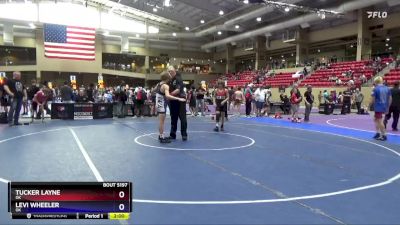 119 lbs Cons. Round 3 - Tucker Layne, OK vs Levi Wheeler, OK