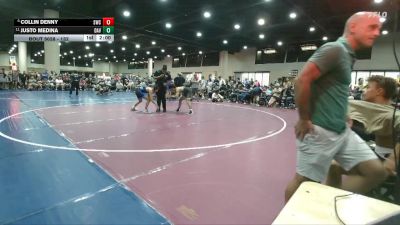 132 lbs Champ. Round 2 - Justo Medina, Davenport vs Collin Denny, Stronghold Wrestling Club