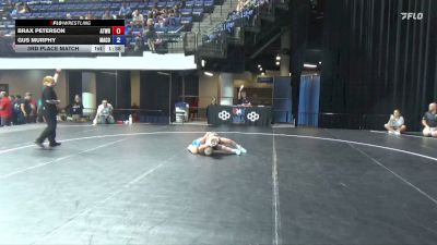 62 lbs 3rd Place Match - Brax Peterson, Athlos Wrestling vs Gus Murphy, Maurer Coughlin