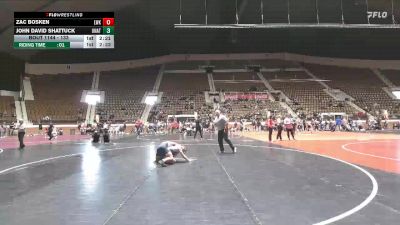 133 lbs Quarterfinal - Zac Bosken, Reinhardt University (GA) vs John David Shattuck, Unattached