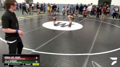 55 lbs Rr3 - Lyla Barnes, Mid Valley Wrestling Club vs Kiera-Lee Jones, Baranof Bruins Wrestling Club