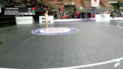 Intermediate Boys - 59 lbs Quarters - Julian Campos vs Aythan Juarez, TUF California Wrestling Academy