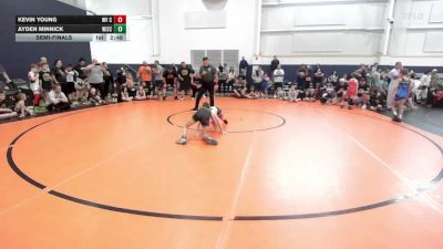 72 lbs Semifinal - Kevin Young, WV Cryptids - YTH vs Ayden Minnick, Wisco Boyz - YTH