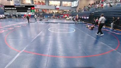 113 lbs Round 2 - Aaron Solis, El Paso Hanks vs Boston Gills, Lucas Lovejoy