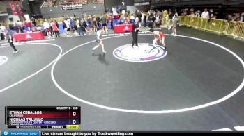 120 lbs Champ. Round 2 - Ethan Ceballos, California vs Nicolas Trujillo, Community Youth Center - Concord Campus Wrestling