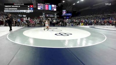 120 lbs Cons. Rd Of 64 - Timothy Walker Jr, CA vs Cale Browning, OK